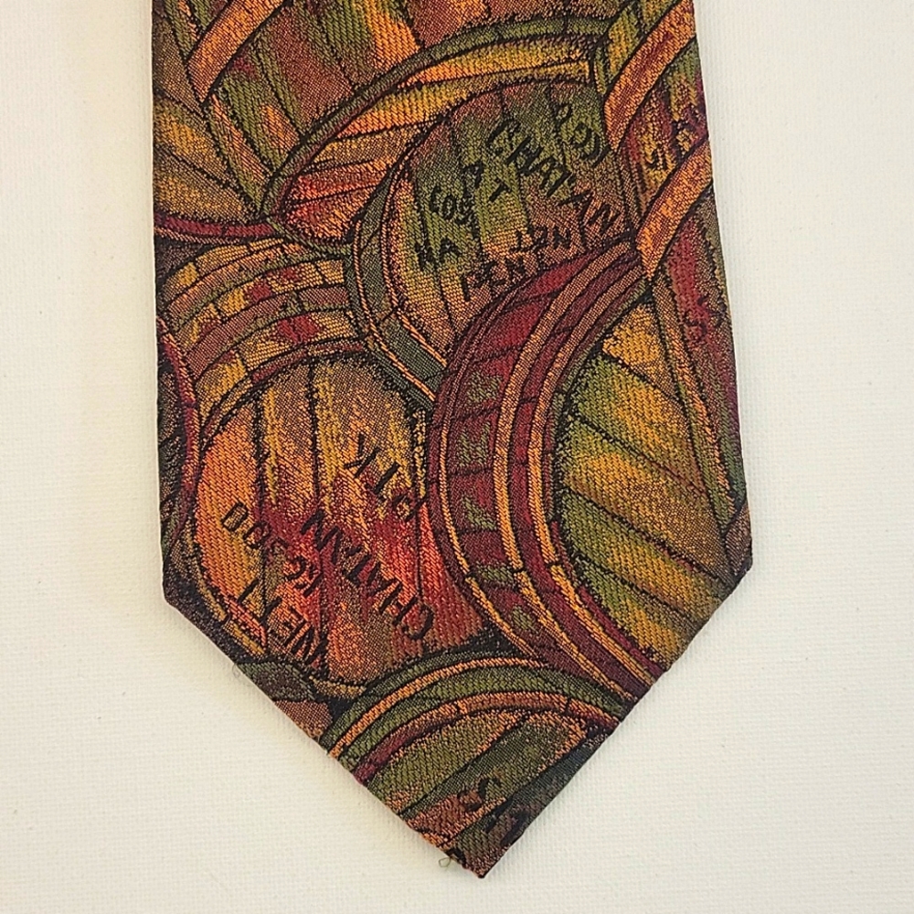 Gitman Brothers for Levy's Nashville Men's Silk Tie Barrels Design